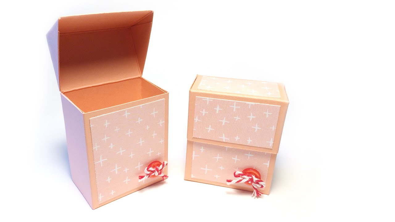 Elegant Fold Over Lid Box Tutorial