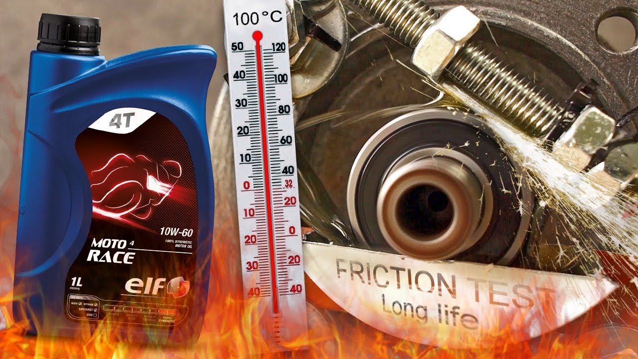 Elf Moto 4 race 4T 10W60 Jak skutecznie olej chroni silnik? 100&deg;C