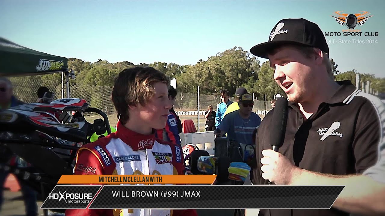 Will Brown #99 JMAX - Interview - 2014 QLD Karting State Titles