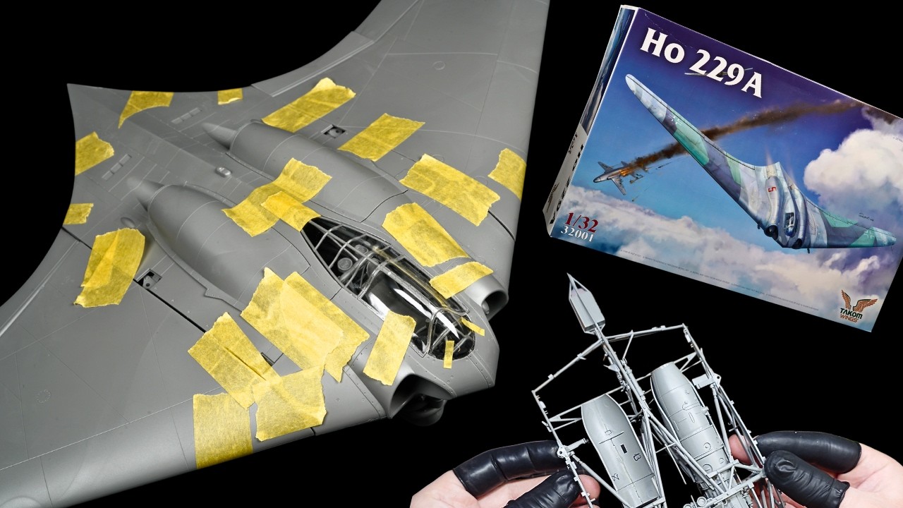 Horten Ho 229A 1/32 Takom Wings - FULL BUILD REVIEW step by step