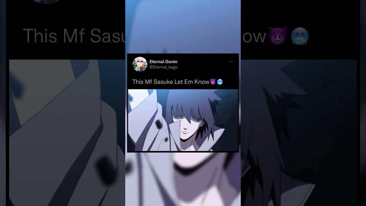 Sasuke Uses Lightning Blade🗡⚡️