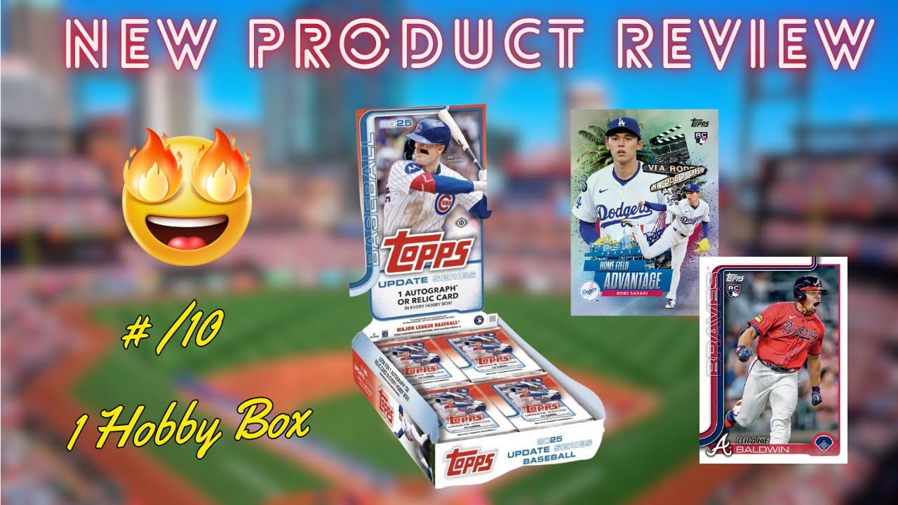 Обзор Hobby Box от Topps Update 2025 + первый взгляд! 🔥 Черный /10 Rookie Pull