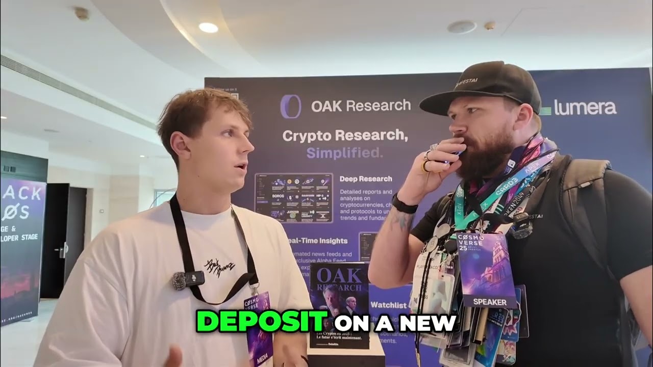 Crypto Airdrops & Stablecoin Strategy at @CosmoverseHQ #shorts