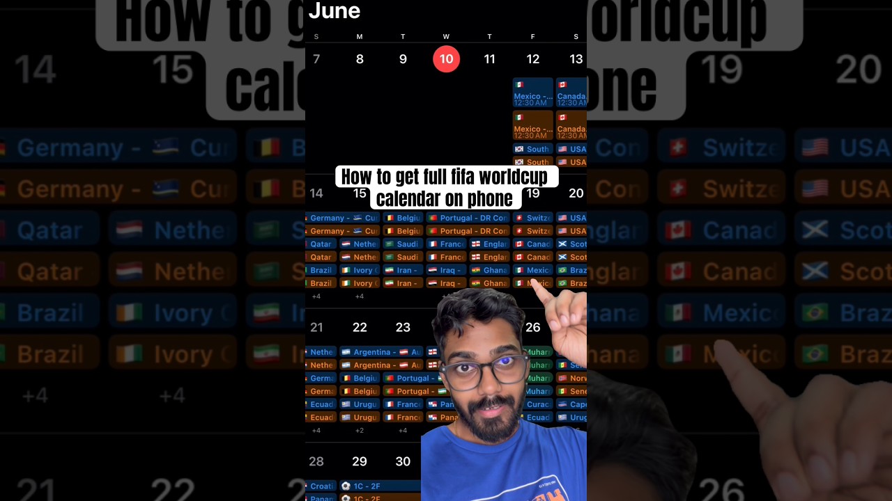 Get fifa 26 worldcup calendar on your phone !