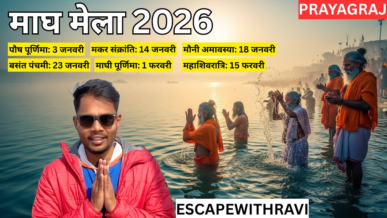 माघ मेला 2026 Prayagraj 🙏 | Magh Mela Complete Tour Guide | EscapewithRavi