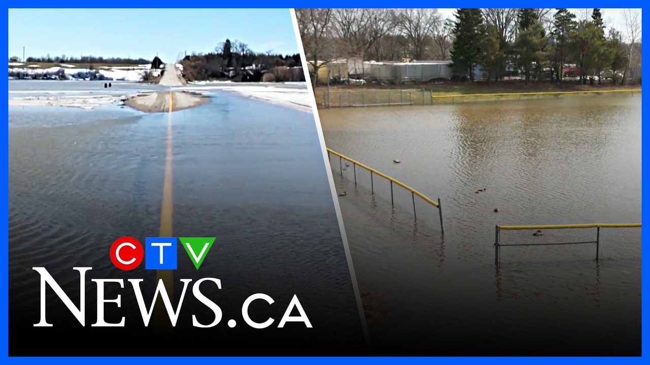 Flooding along the Grand River