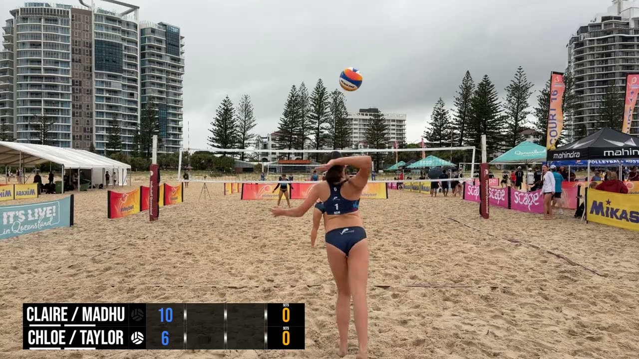 20260309 AYBVC Claire & Madhu (NSW) vs Chloe & Taylor (NSW) U18 Girls
