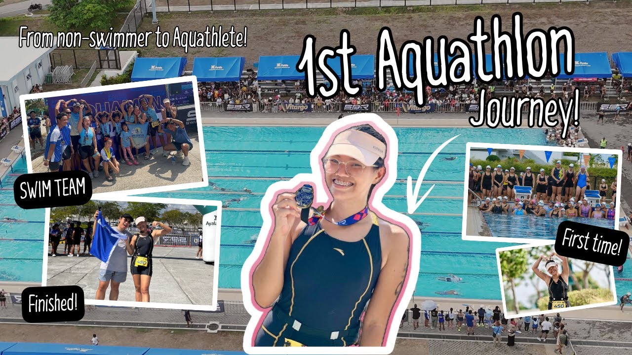 My First Aquathlon Experience | From Non-Swimmer to Finish Line (2 Months Ago I Couldn’t Swim!)🏊🏻‍♀️