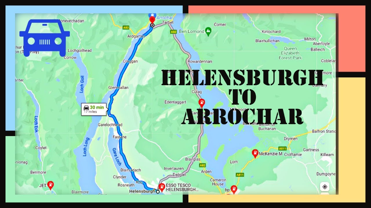 Helensburgh to Arrochar Via A814  & Garelochead,  Scenic - Argyll & Bute - Scotland 4K Drive
