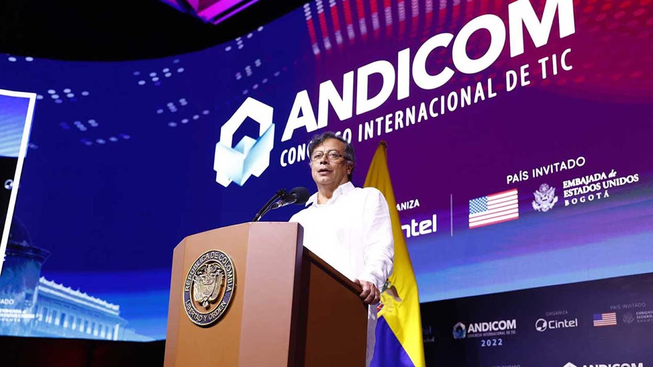 Palabras Presidente Gustavo Petro en la Instalación del Congreso Internacional de TIC, ANDICOM 2022