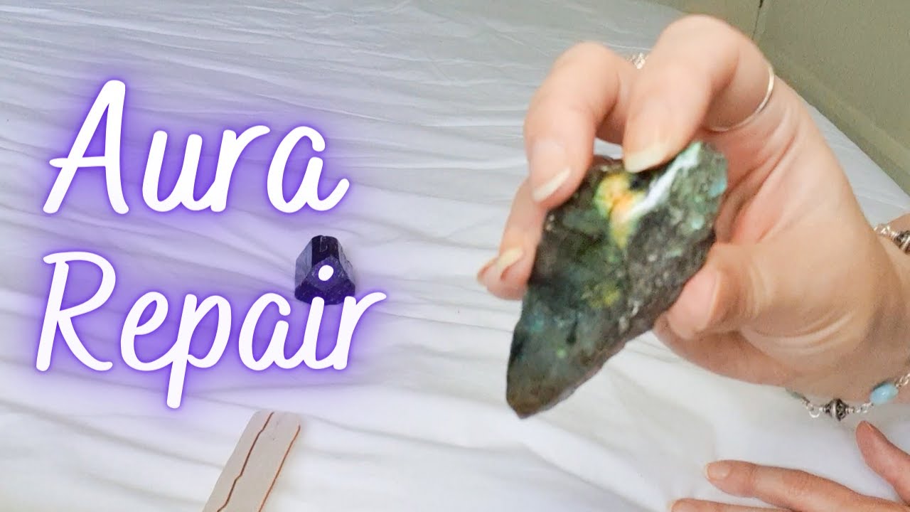 Aura repair & cleanse. Healing tears, holes & leaky aura. Soft spoken POV Reiki asmr