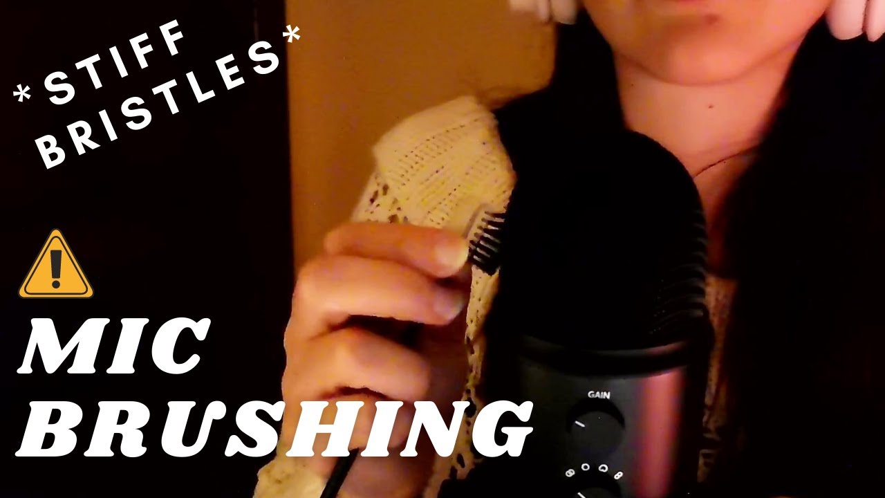 ASMR - FAST AND ROUGH MIC BRUSHING | INTENSE Little STIFF BRISTLES🤤