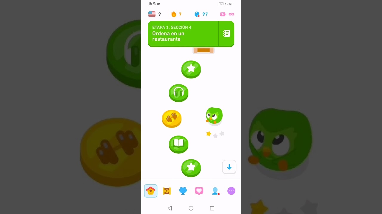 Cuando aprendes inglés en duolingo por primera ves y que casi llegas al final