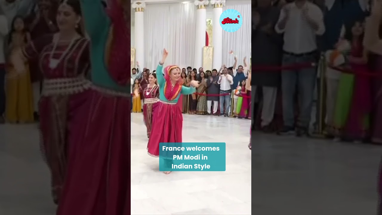 PM Modi Receives Grand Indian-Style Welcome in France | Diaspora and Cultural Performance in Nice