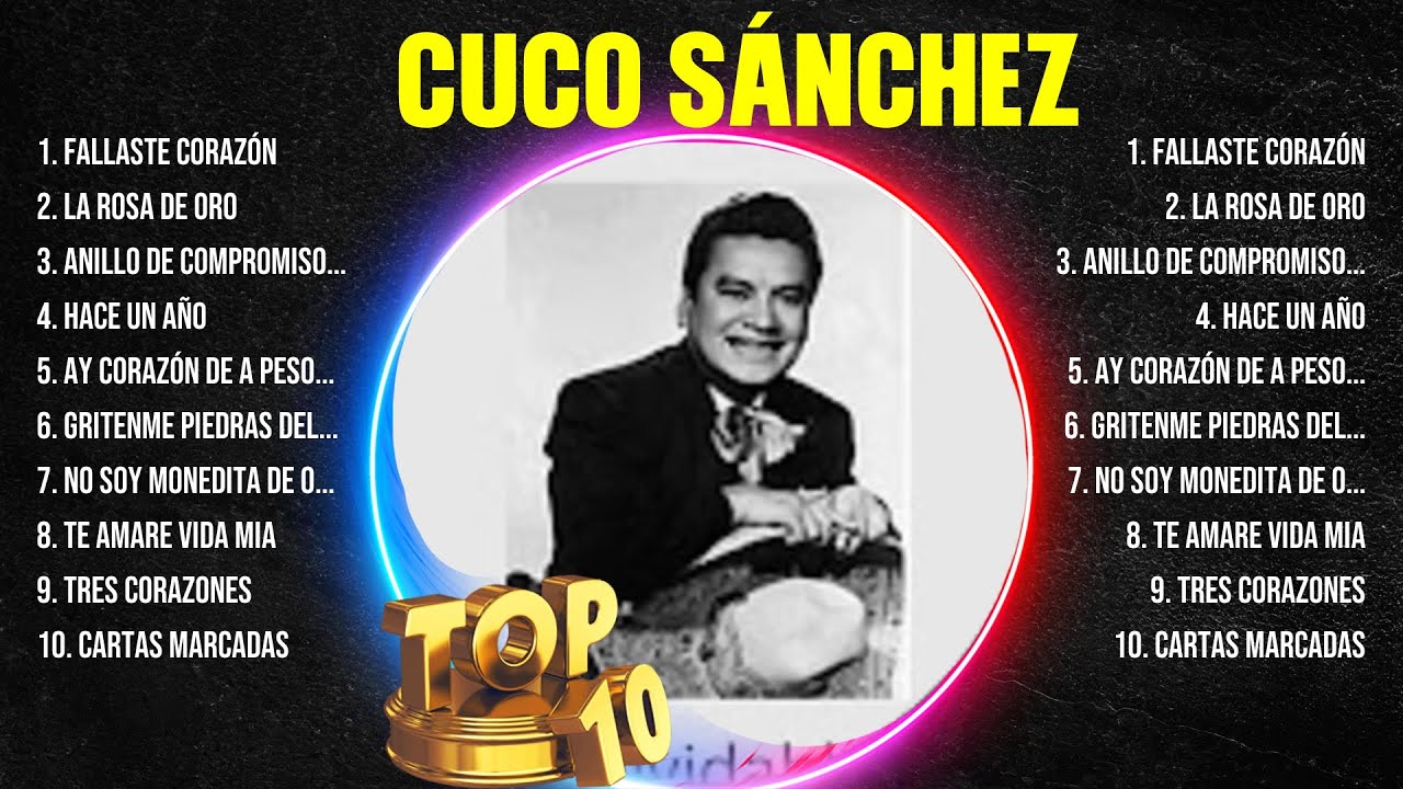 Cuco S&aacute;nchez ~ 10 Grandes Exitos, Mejores &Eacute;xitos, Mejores Canciones