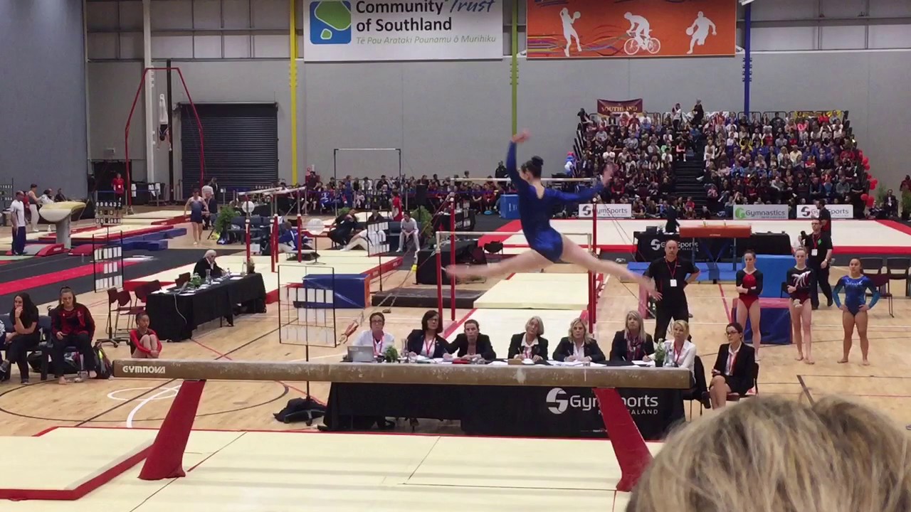 Isabella Brett junior international beam 2016 NZ National Championships