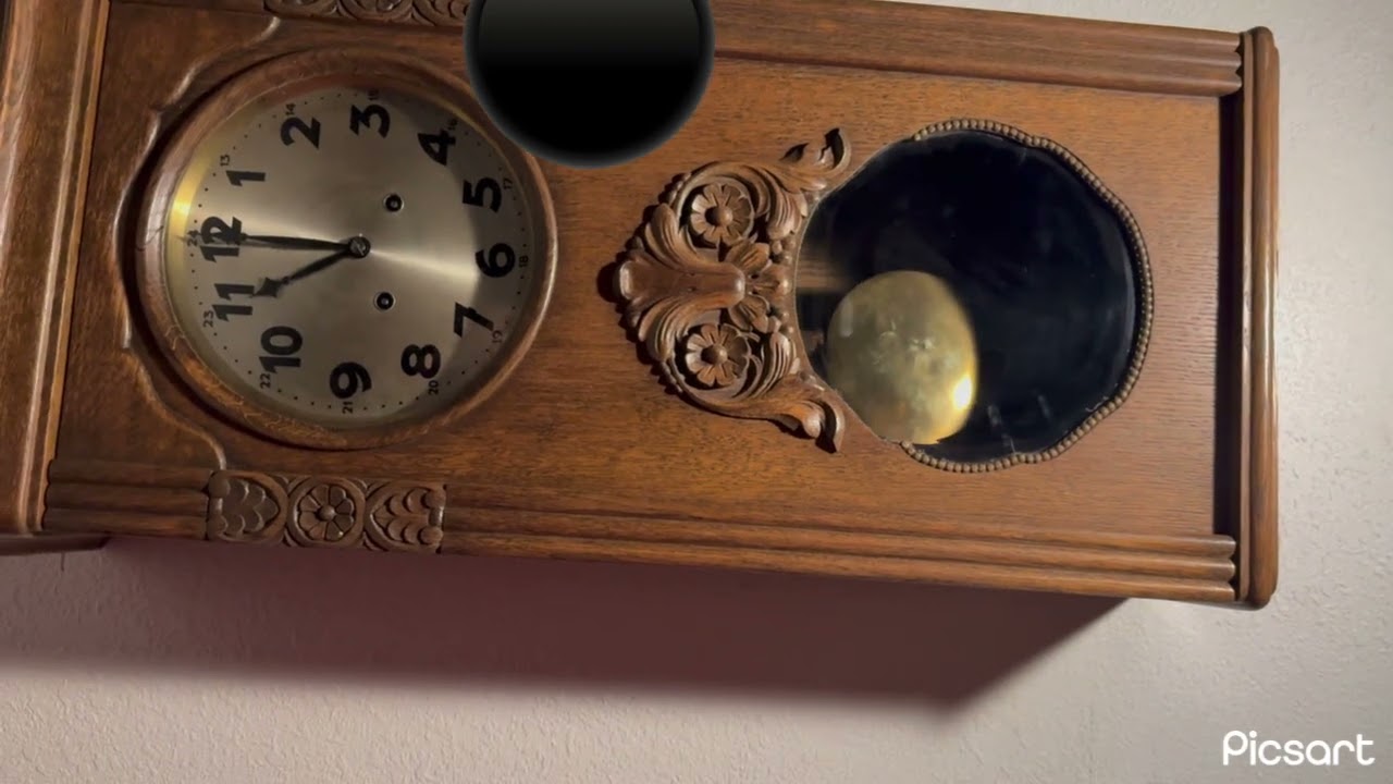 1933 Junghans 4 rod Bim Bam Box Clock.