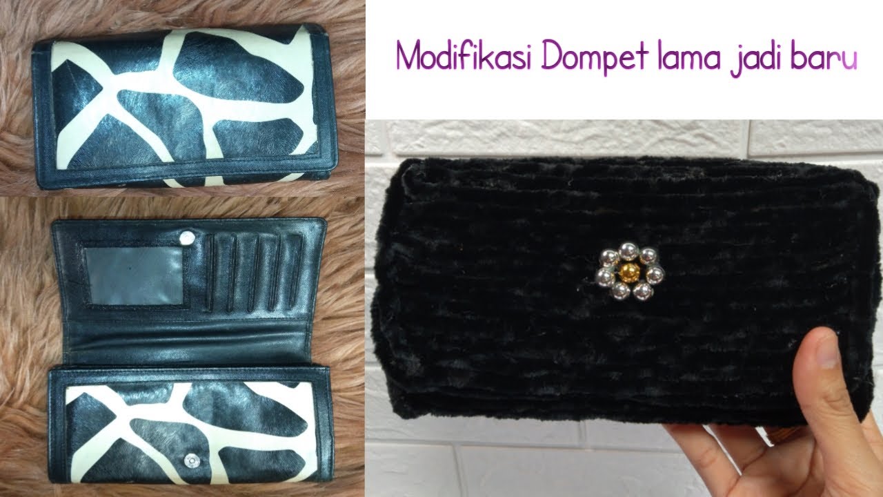 Modifikasi dompet lama jadi baru//Modification of the old wallet to be new