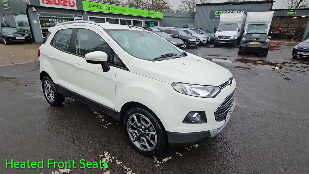 KO16LHP Ford Ecosport 5d 1.5 TDCI Titanium with a 94 bhp Euro 6 Diesel in White on 59,000 Miles