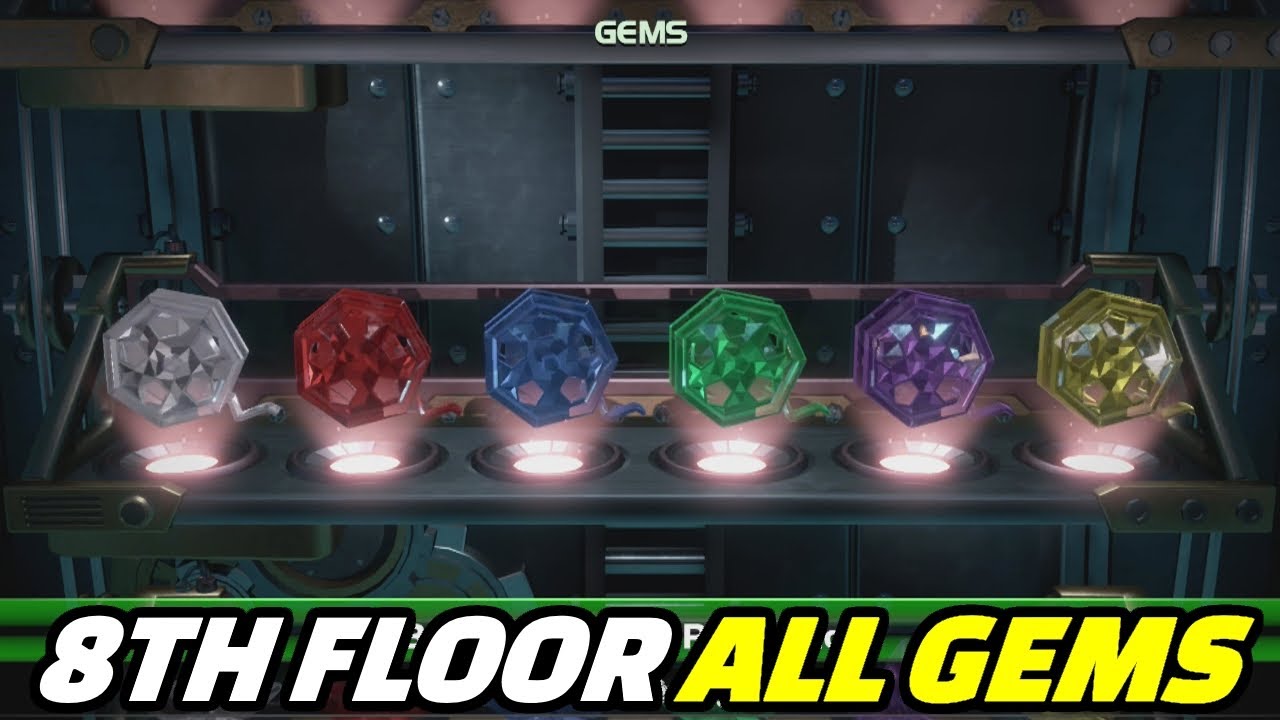 Luigi's Mansion 3 | Floor 8 All Gems Location (Paranormal Productions)