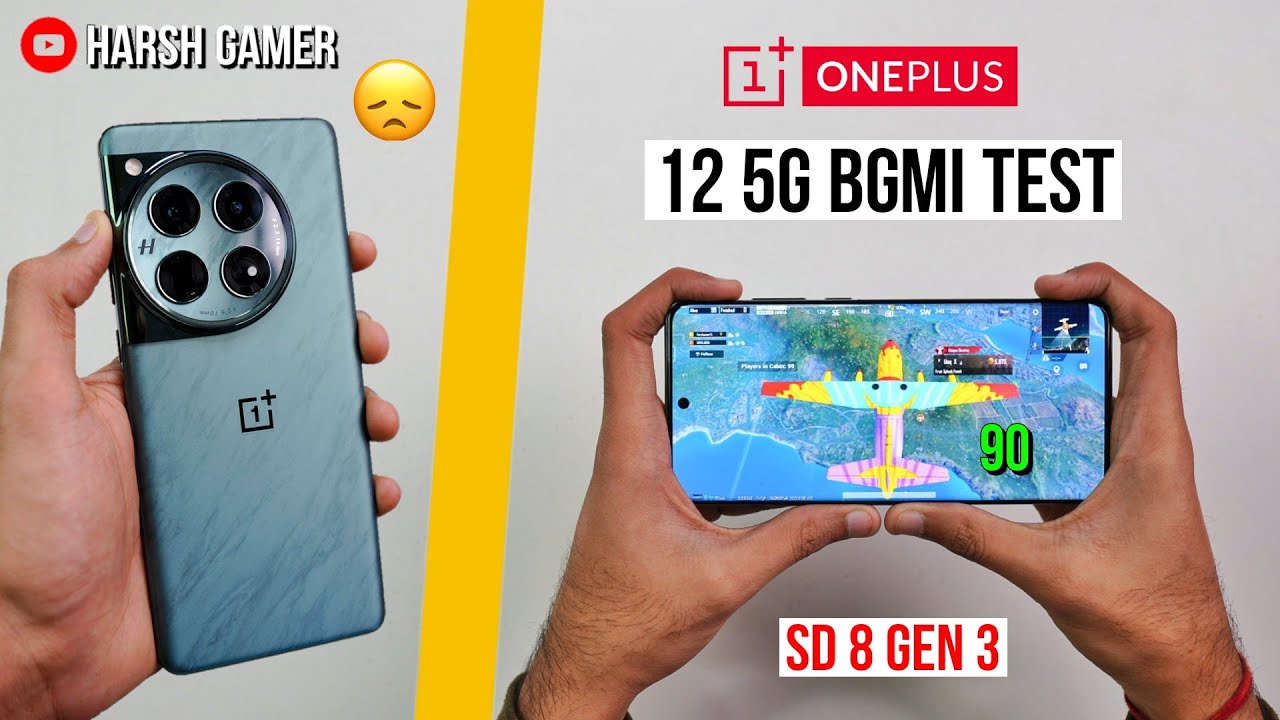 OnePlus 12 5G Pubg Test With FPS Meter, Heating and Battery Test | Big Problem 😱