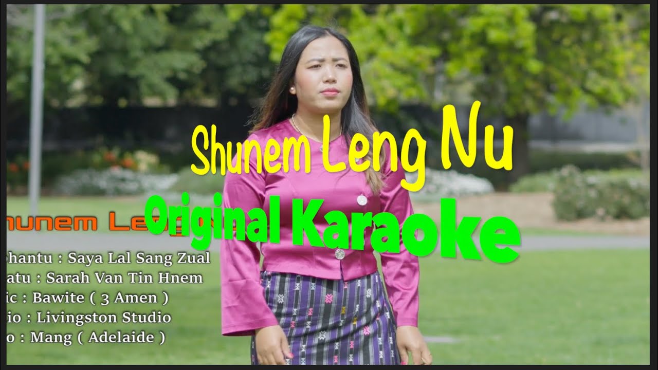 Shunem Leng Nu || Original Karaoke || Sarah Van Tin Hnem 