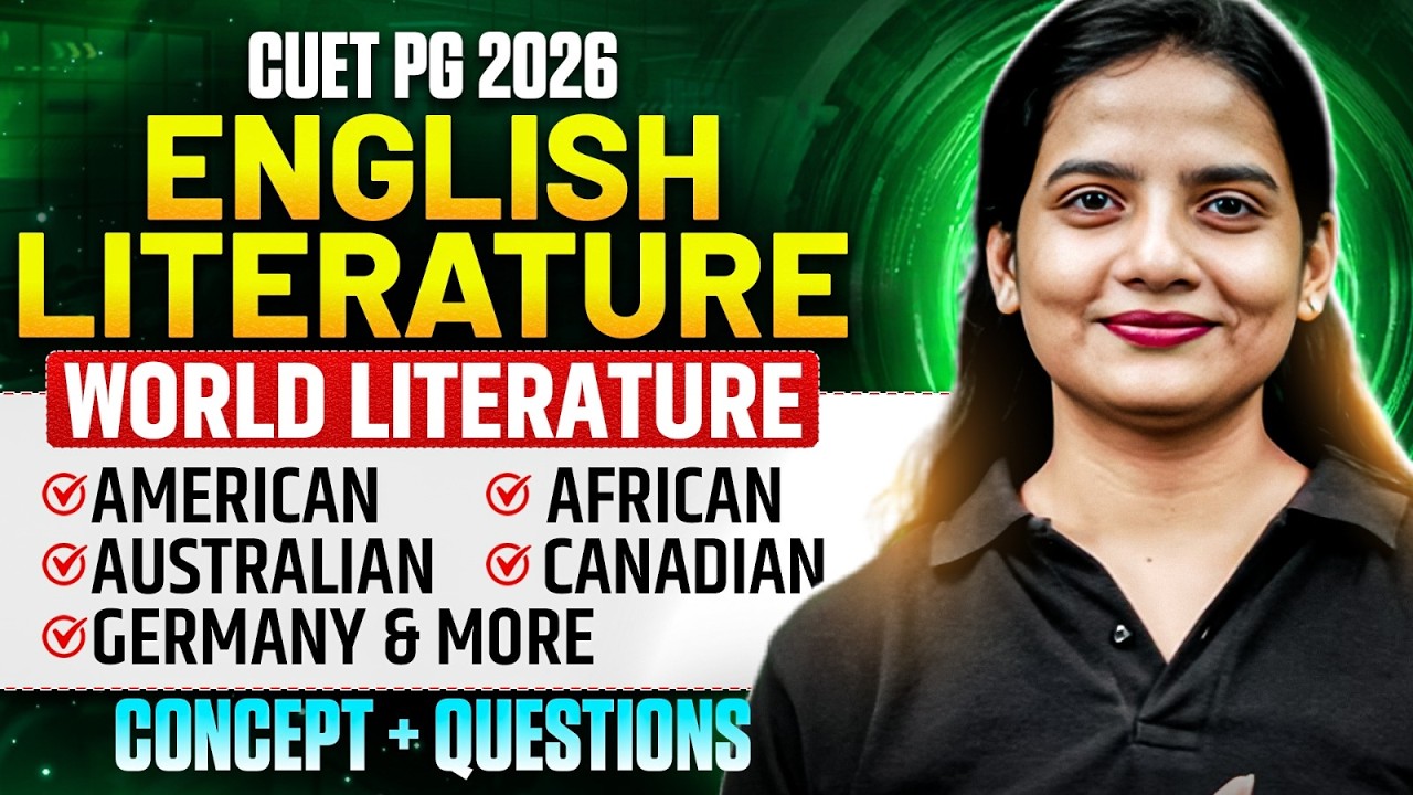 CUET PG English Literature | CUET PG English Literature World Literature Concept + Questions