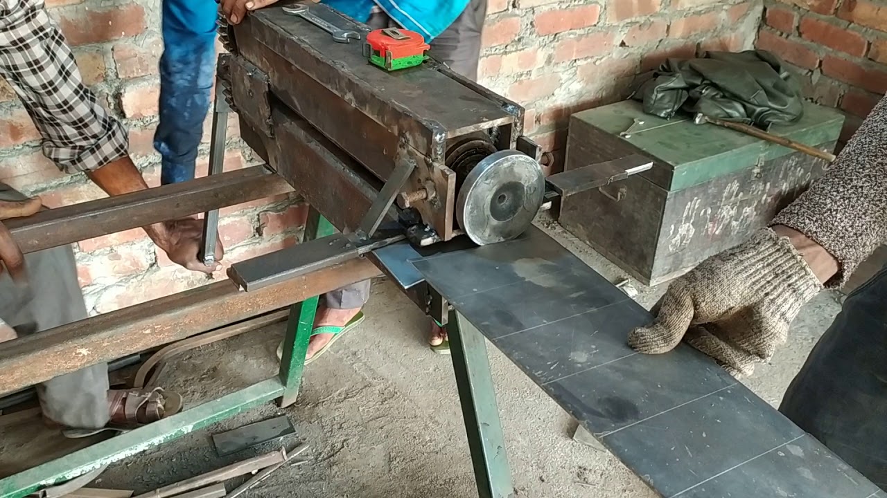 Homemade shearing machine