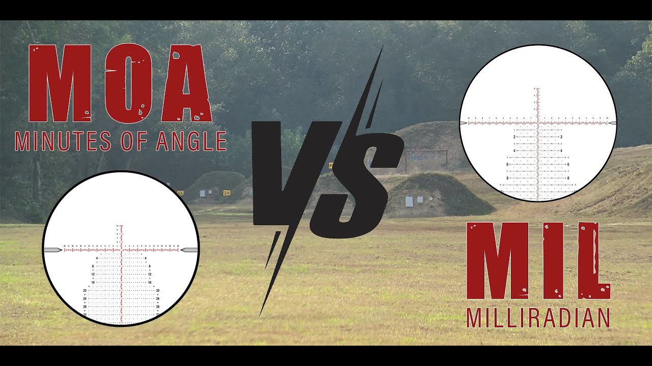 MOA vs MIL: Which is Best for Your Riflescope? | Key Differences in Minutes of Angle & Milliradian