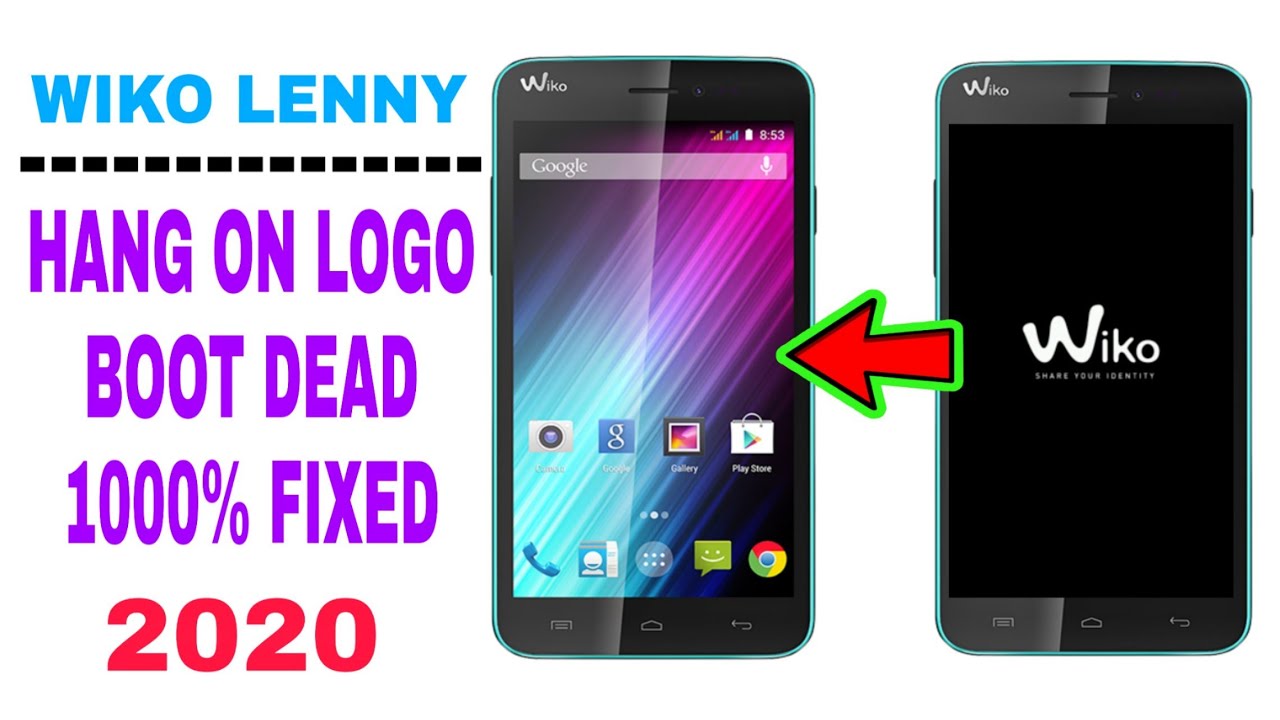 فلاش و إصلاح عطل البقاء في الشعار لهاتف ويكو صراحة الحل غير متوقع بعد فشل كل فلاش كامل  WIKO LENNY