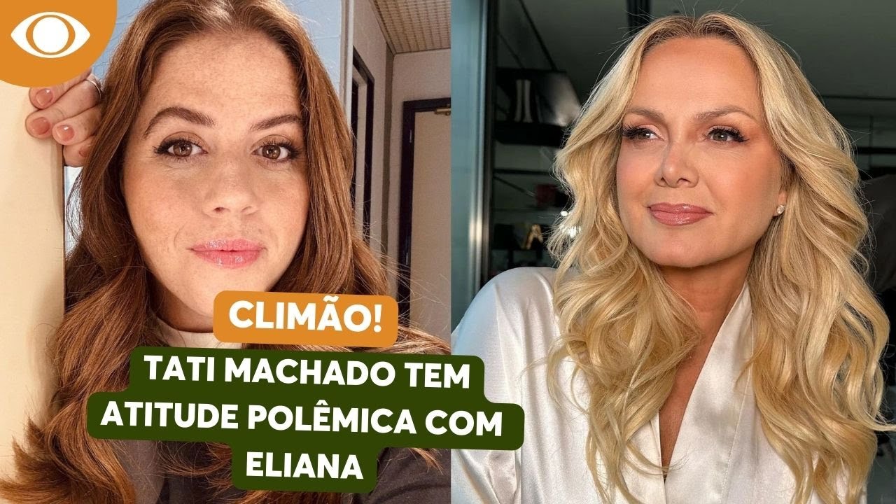 Torta de climão: Tati Machado tem atitude polêmica com Eliana durante entrevista