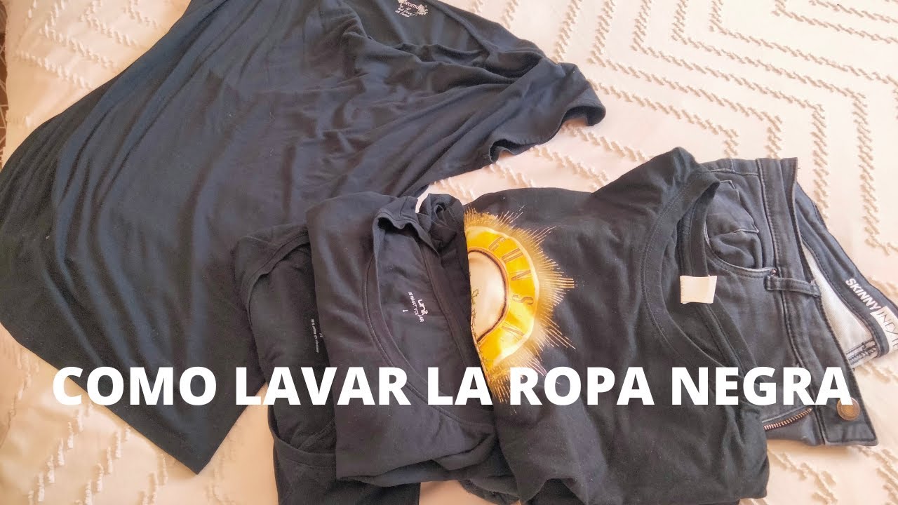Consejos para lavar tu ROPA NEGRA y que conserve su color.