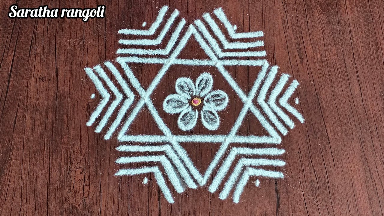 Maasi matham simple star kolam🌷easy friday padi kolam designs🌷daily muggulu designs🌷saratha rangoli 