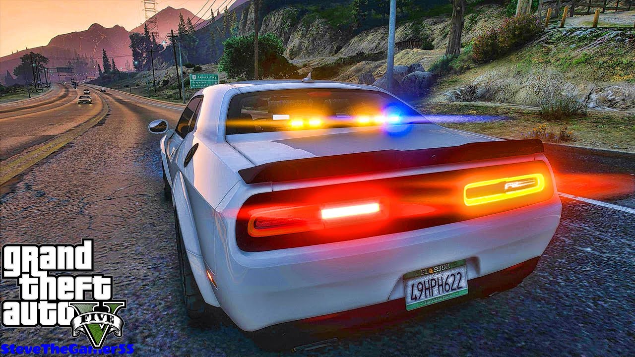 Playing GTA 5 As A POLICE OFFICER Highway Patrol| Florida| GTA 5 Lspdfr Mod| 4K