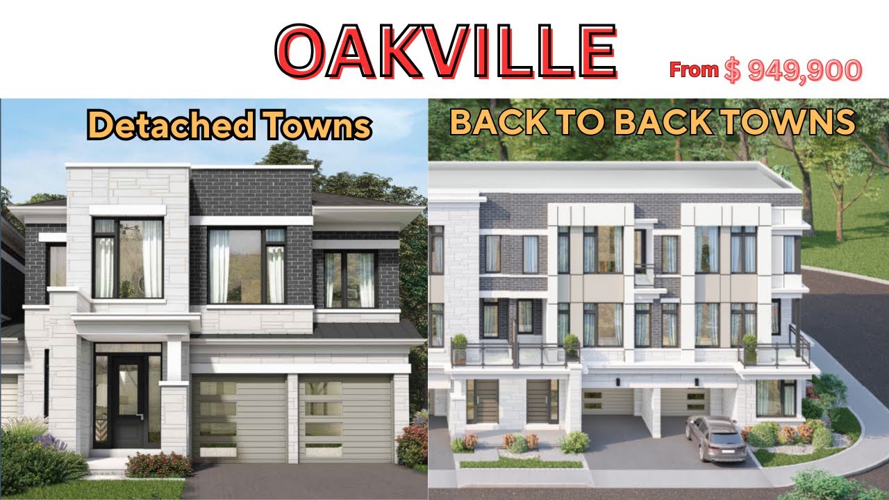 Back to Back & Detached Towns Oakville - Massive Discount Offer