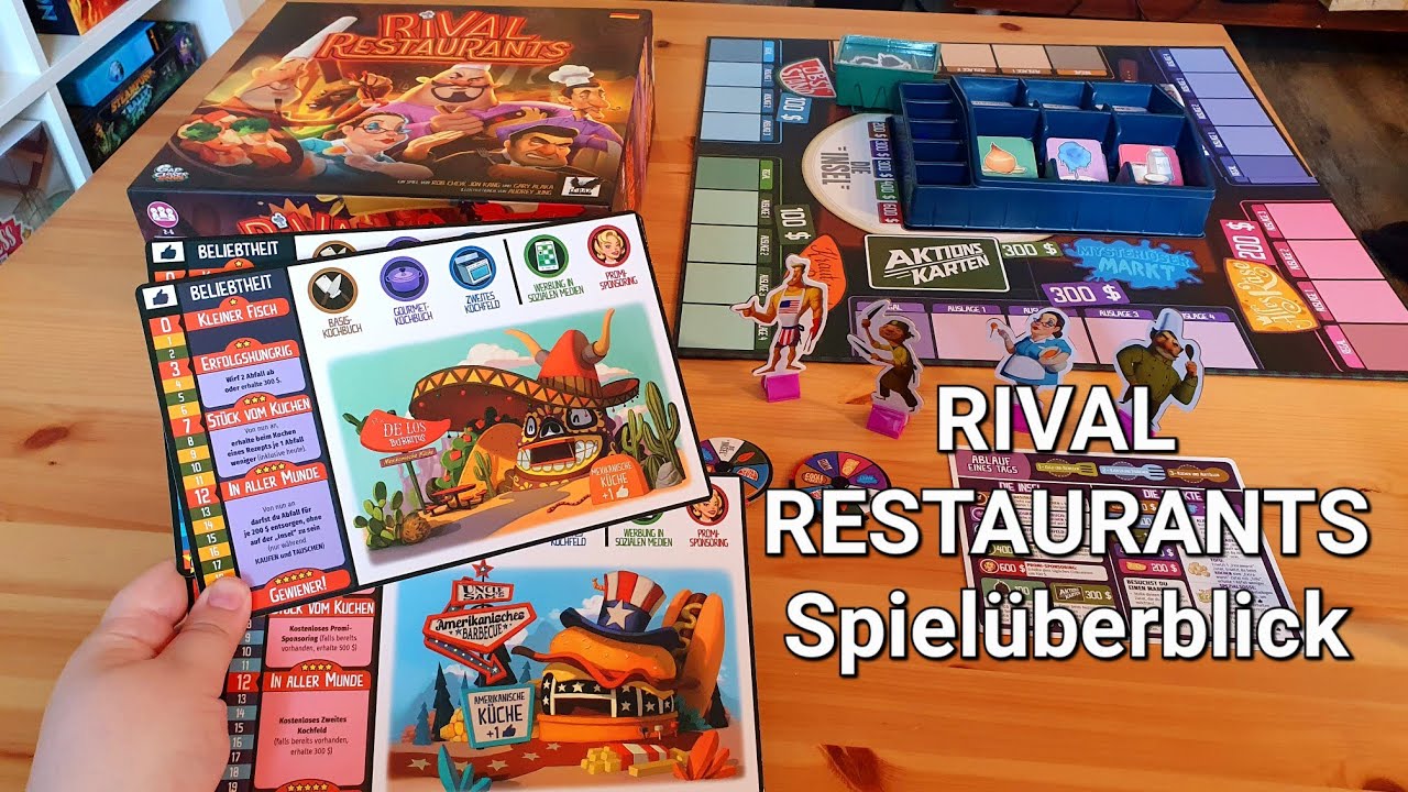 RIVAL RESTAURANTS, witziges Kochduell als Brettspiel// #brettspielvibes