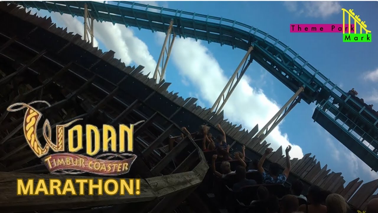 Wodan Timbur Coaster Marathon! - Europa Park (4K HD POV) - September 2024