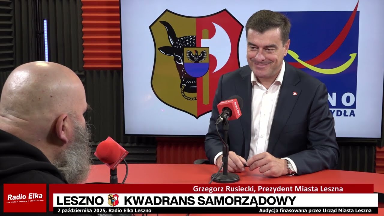 Leszno Kwadrans Samorządowy - Prezydent Leszna Grzegorz Rusiecki