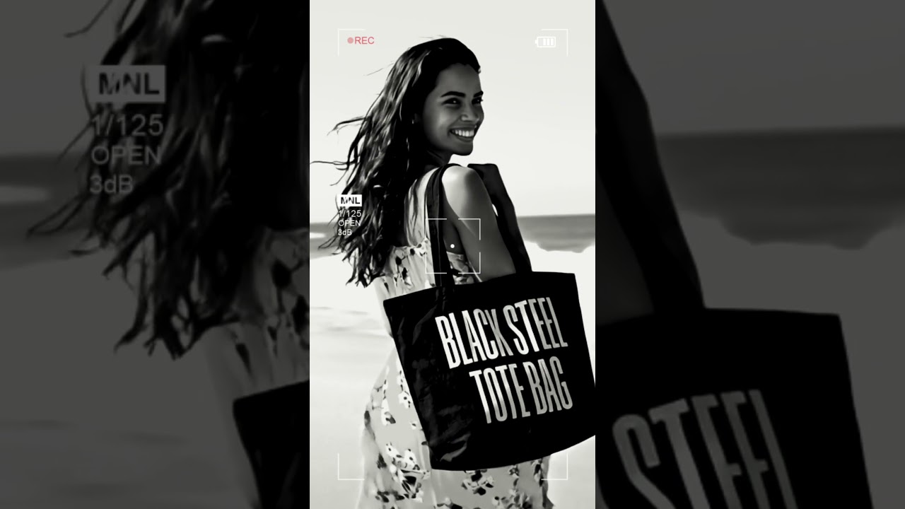Black Steel Tote Bag &ndash;#designerbag #luxurylifestyle #premiumstyle  #totebag #fashion #beach