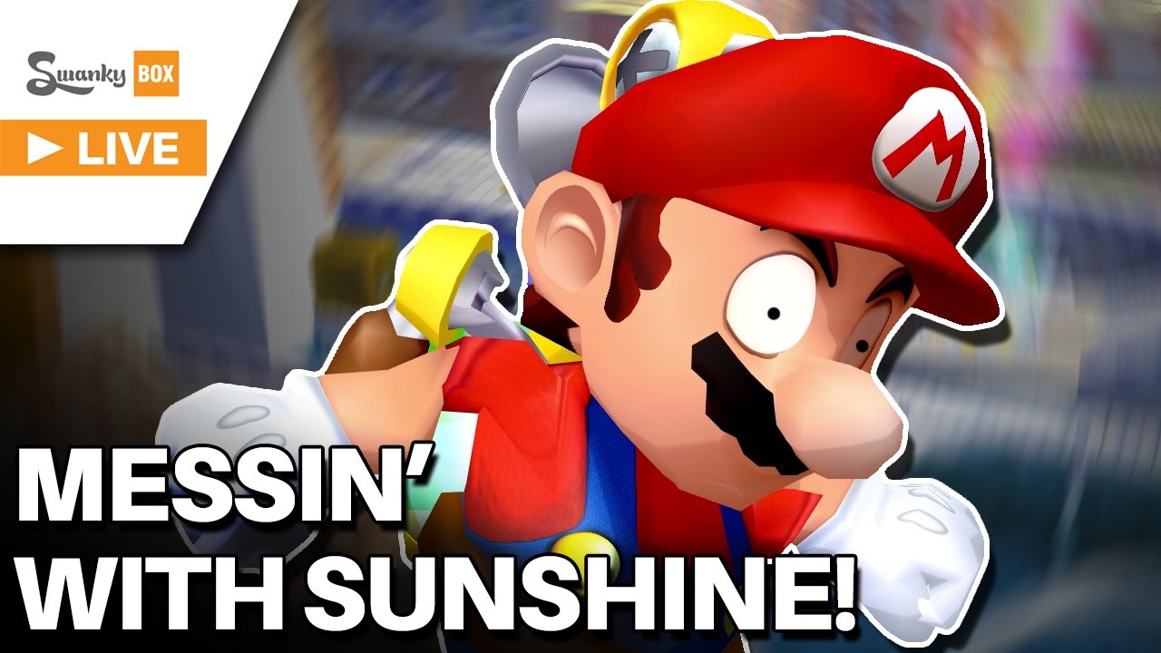 Messing with Super Mario Sunshine! (Hacks) | SwankyBox Live