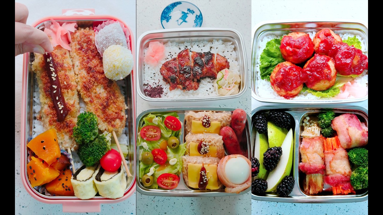 お弁当 | A week of Husband's Bento #お弁当 #bento 🍱🍢🔥