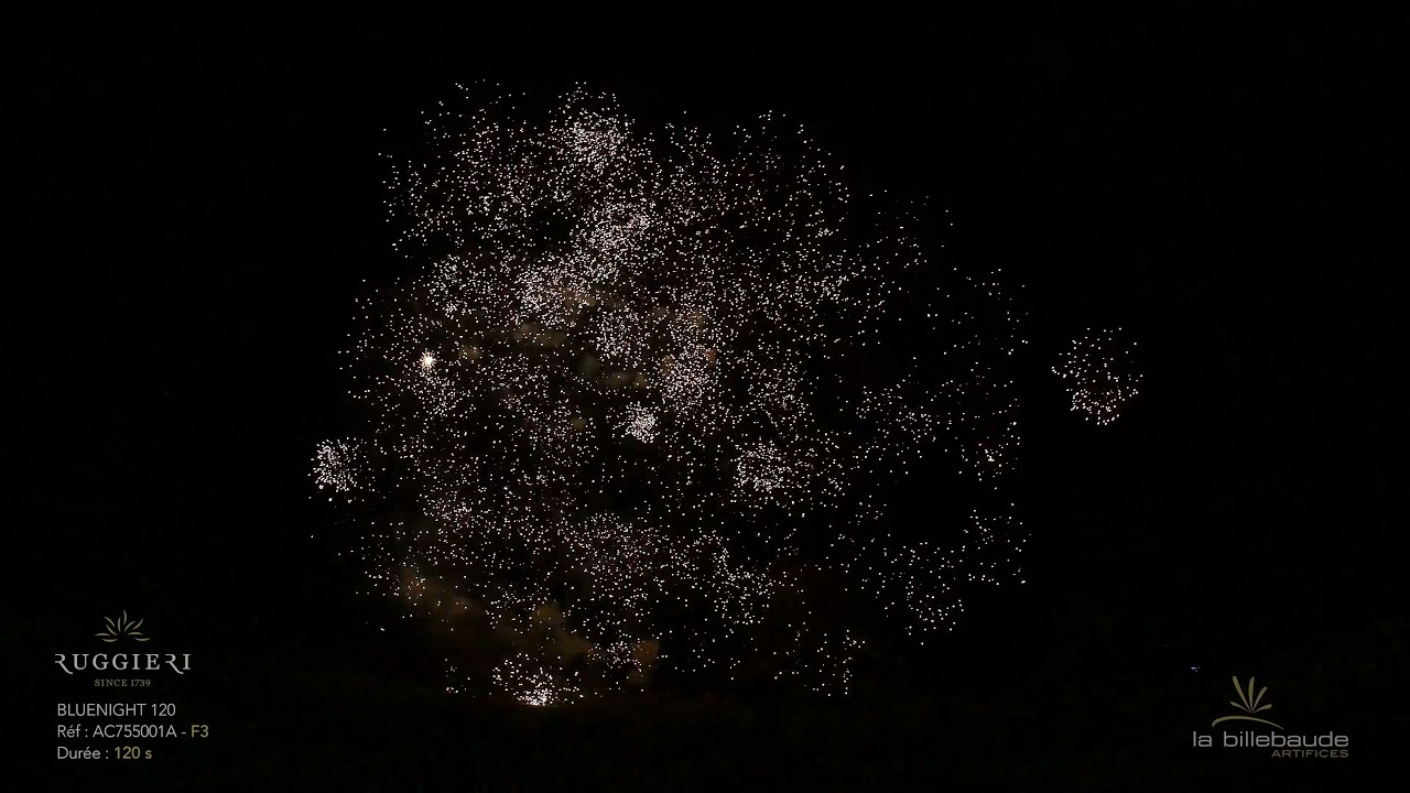 Feu d'artifice pr&ecirc;t &agrave; tirer Bluenight 120