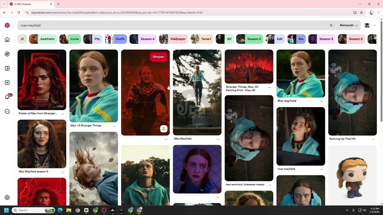 Membuat Poster Max Mayfield Stranger Things Menggunakan Canva