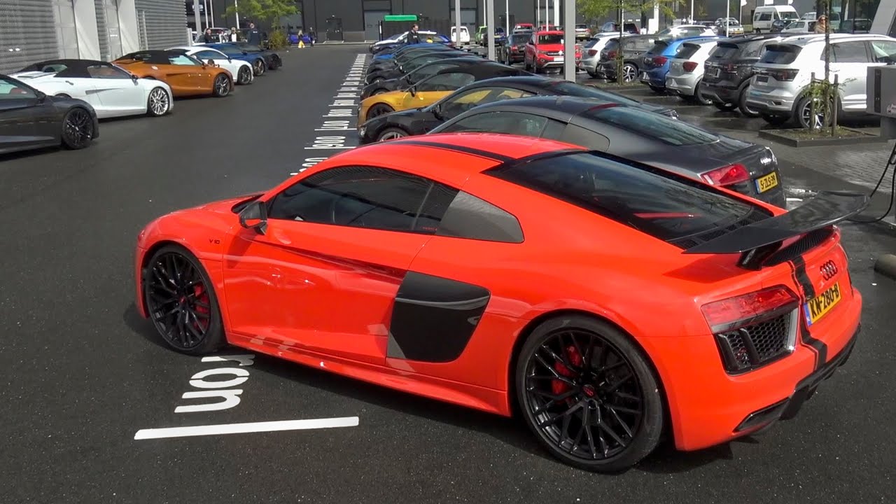 22 Different Audi R8's - Rev Battle and LOUD Accelerations! R8 V10 Plus Capristo, R8 GT, R8 ABT Etc