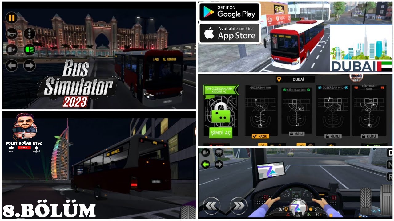 BUS SİMULATOR 2023 ANDROİD ŞEHİRİÇİ OTOBÜS SÜRME YENİ DUBAİ MAP GÜNCELLEMESİ ÇIKTI! PART: 3 BÖLÜM: 8