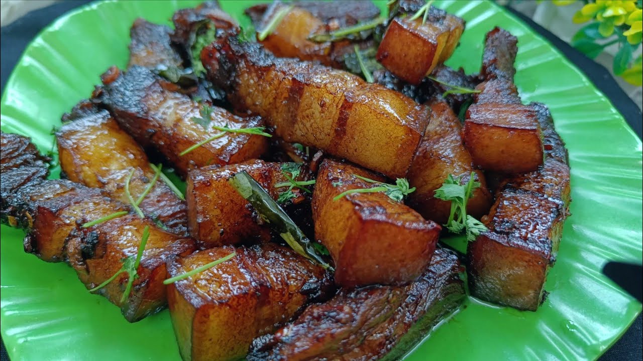 Pork dry fry restaurant style । Pork dry fry recipe । Simple and easy pork dry fry recipe ।