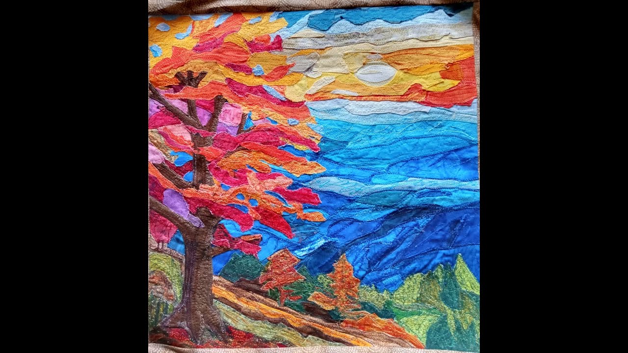 Sunday LiveStream at OT2Quilt! Dec. 7,25   Fall Landscape finish line, new Xmas Canvas, Dr Quilt