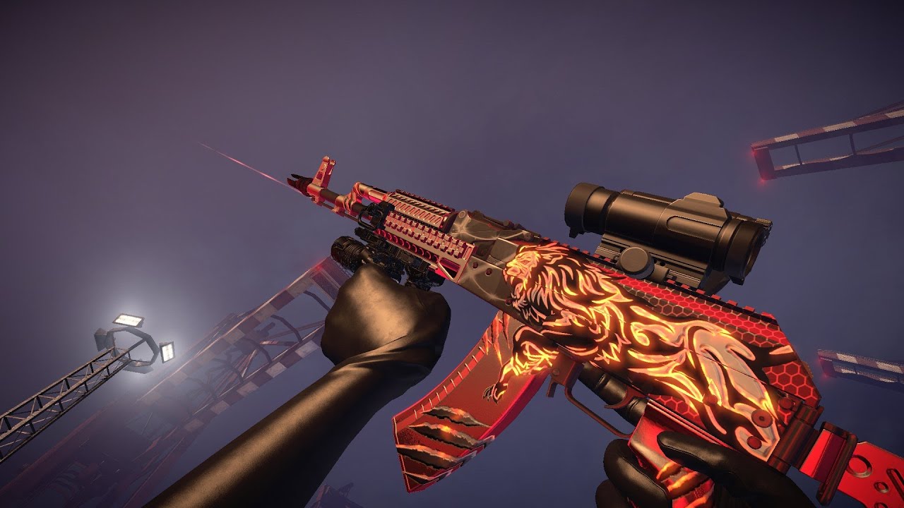 [Black Squad] Skin Showcase -  AK74M STEEL LION