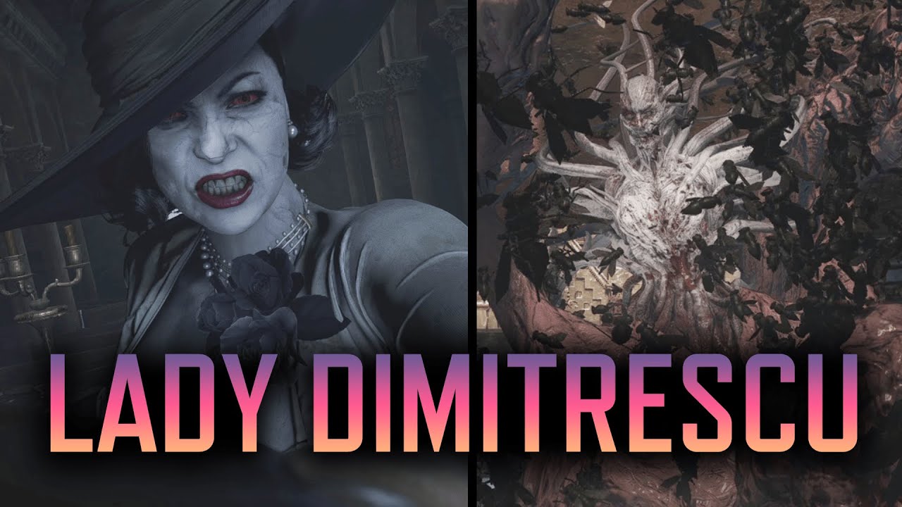 Resident Evil 8 Village - Lady Dimitrescu Boss Fight & Final Transformation Form