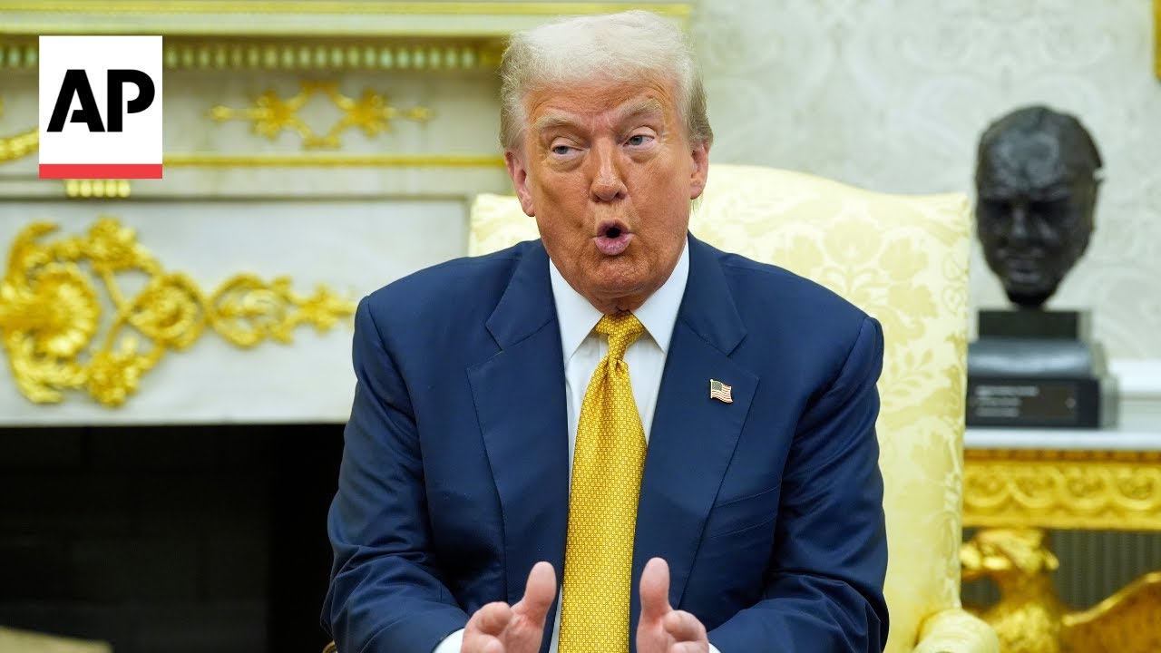 Trump accuses Obama of 'treason' as he deflects questions about Epstein